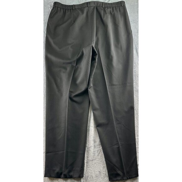 Talbots Stretch Wool Dress Pants 20W Black Made in USA Pleated Classic Fit*READ* - Picture 2 of 14